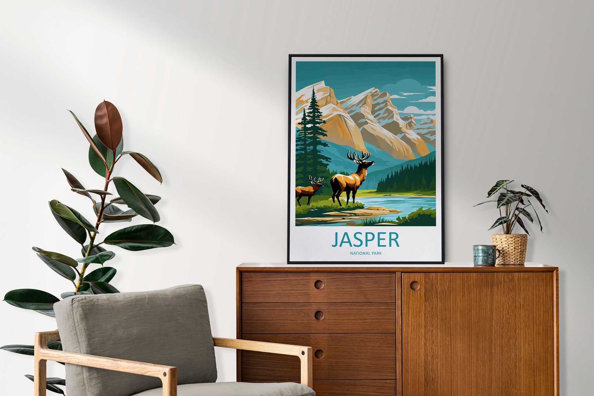 Jasper National Park Travel Print Wall Art Jasper National Park Wall Hanging Home Décor Jasper National Park Gift Art Lovers Canada Art Gift