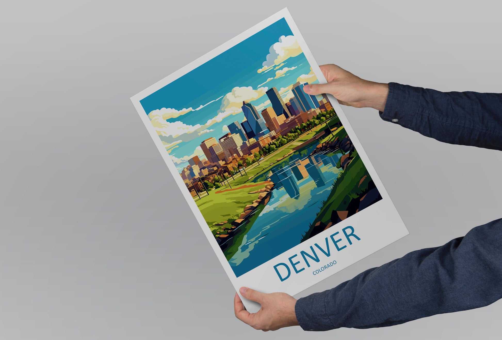 Denver Travel Print Wall Art Denver Wall Hanging Home Décor Denver Gift Art Lovers Colorado Art Gift Lover Print For Denver Lovers Print