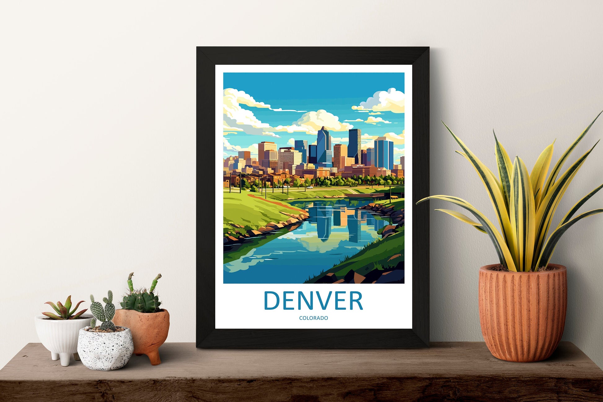 Denver Travel Print Wall Art Denver Wall Hanging Home Décor Denver Gift Art Lovers Colorado Art Gift Lover Print For Denver Lovers Print