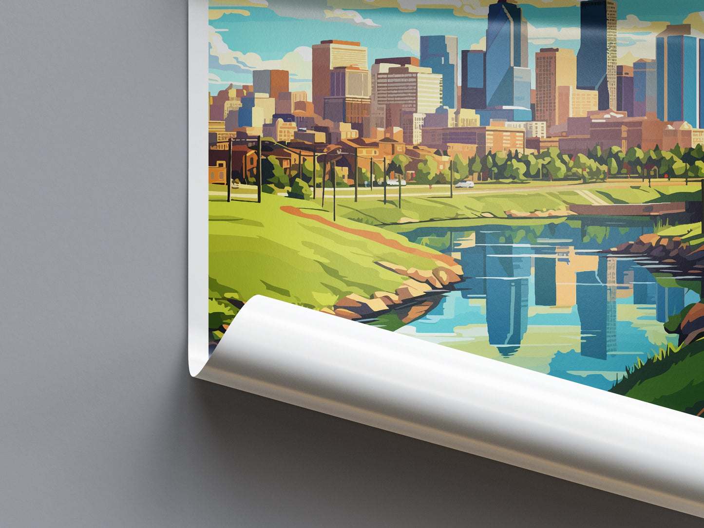 Denver Travel Print Wall Art Denver Wall Hanging Home Décor Denver Gift Art Lovers Colorado Art Gift Lover Print For Denver Lovers Print