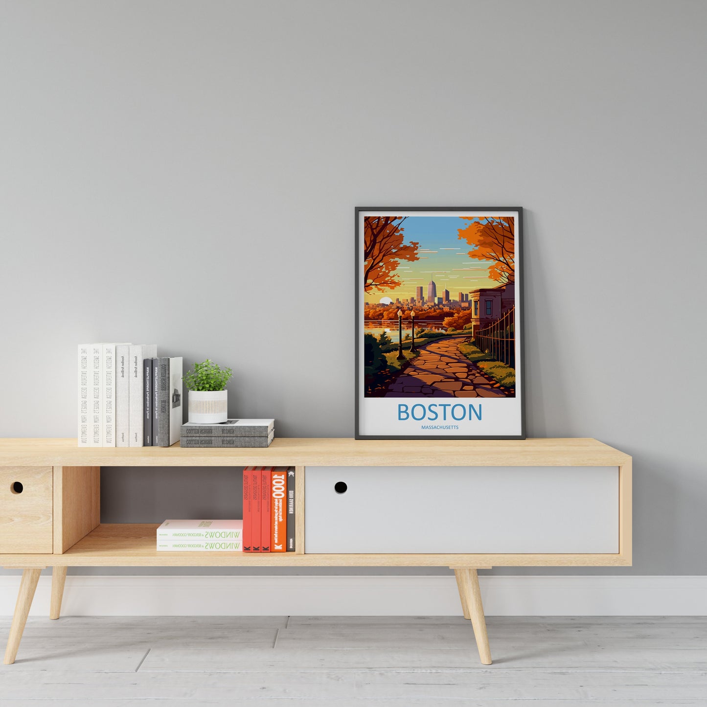 Boston Travel Print Wall Art Boston Wall Hanging Home Décor Boston Gift Art Lovers Massachusetts Art Gift Lover Print Massachusetts Decor