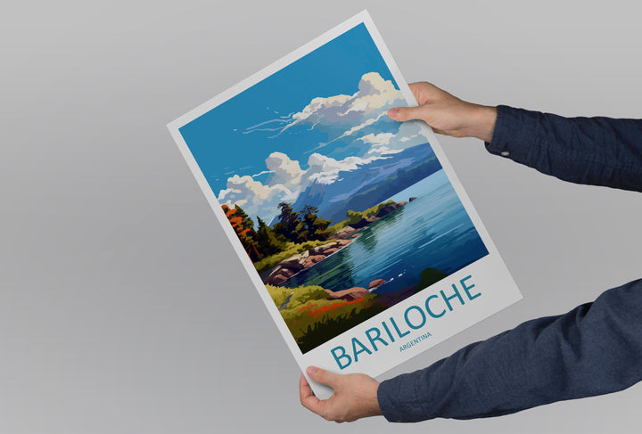 Bariloche Travel Print Wall Art Bariloche Wall Hanging Home Décor Bariloche Gift Art Lovers Argentina Art Lover Gift Bariloche Art