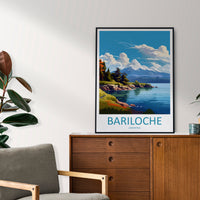 Bariloche Travel Print Wall Art Bariloche Wall Hanging Home Décor Bariloche Gift Art Lovers Argentina Art Lover Gift Bariloche Art