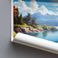 Bariloche Travel Print Wall Art Bariloche Wall Hanging Home Décor Bariloche Gift Art Lovers Argentina Art Lover Gift Bariloche Art