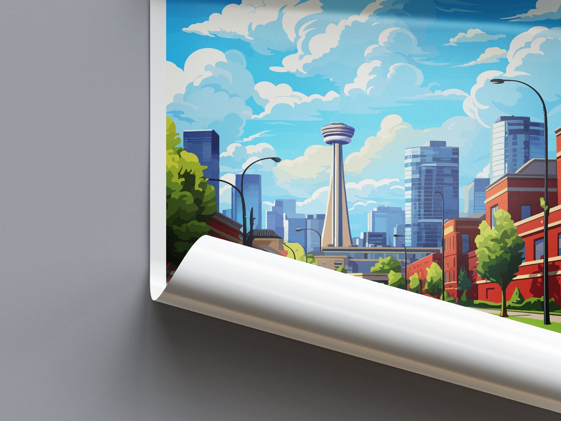 Calgary Travel Print Wall Art Calgary Wall Hanging Home Décor Calgary Gift Art Lovers Canada Art Lover Gift Calgary Gift