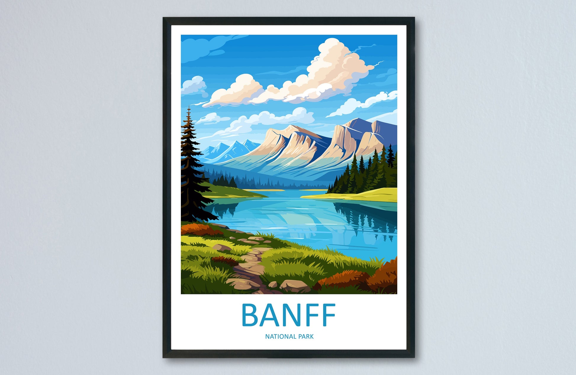 Banff National Park Travel Print Wall Art Banff Wall Hanging Home Décor Banff Gift Art Lovers Canada Art Lover Gift Banff Gift