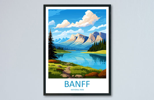 Banff National Park Travel Print Wall Art Banff Wall Hanging Home Décor Banff Gift Art Lovers Canada Art Lover Gift Banff Gift