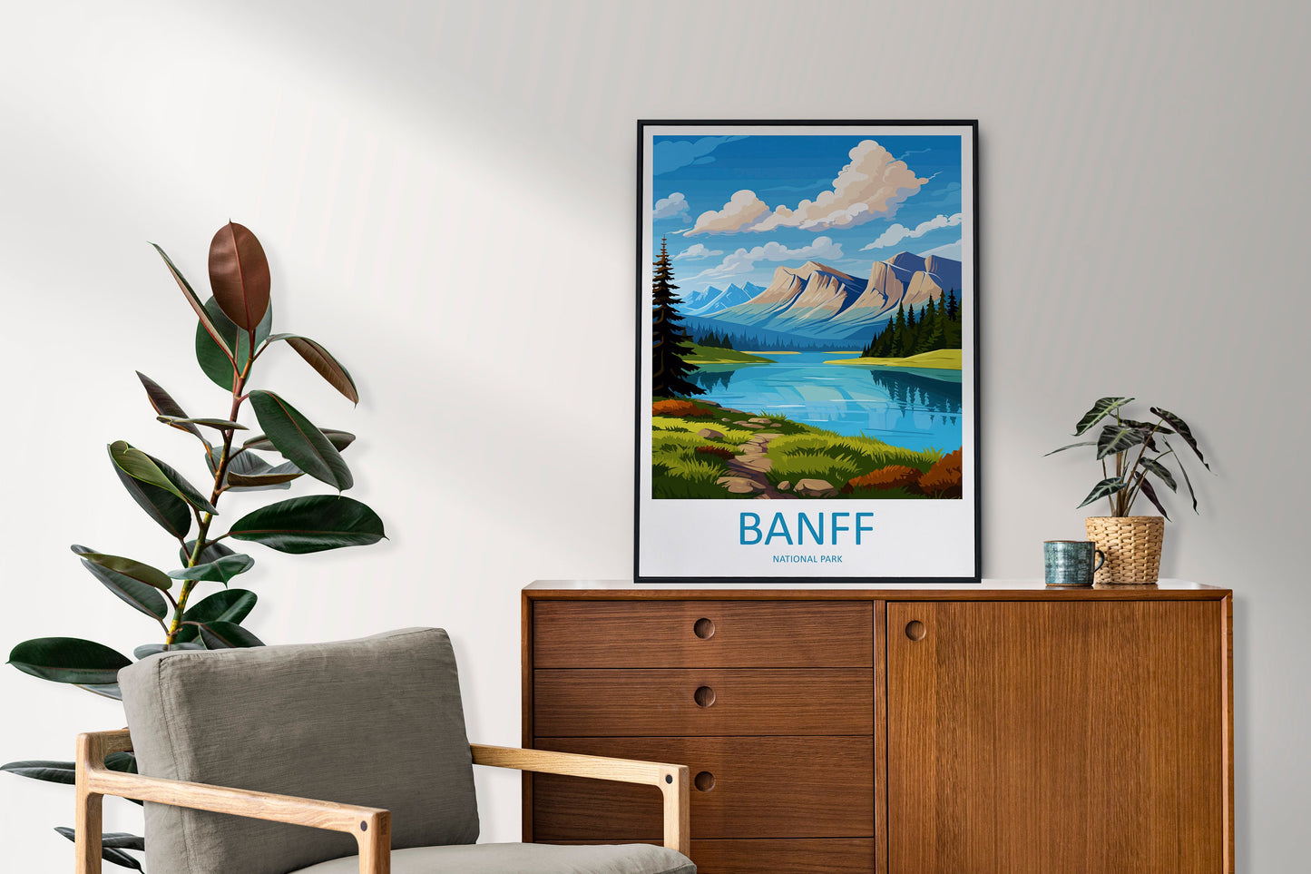 Banff National Park Travel Print Wall Art Banff Wall Hanging Home Décor Banff Gift Art Lovers Canada Art Lover Gift Banff Gift