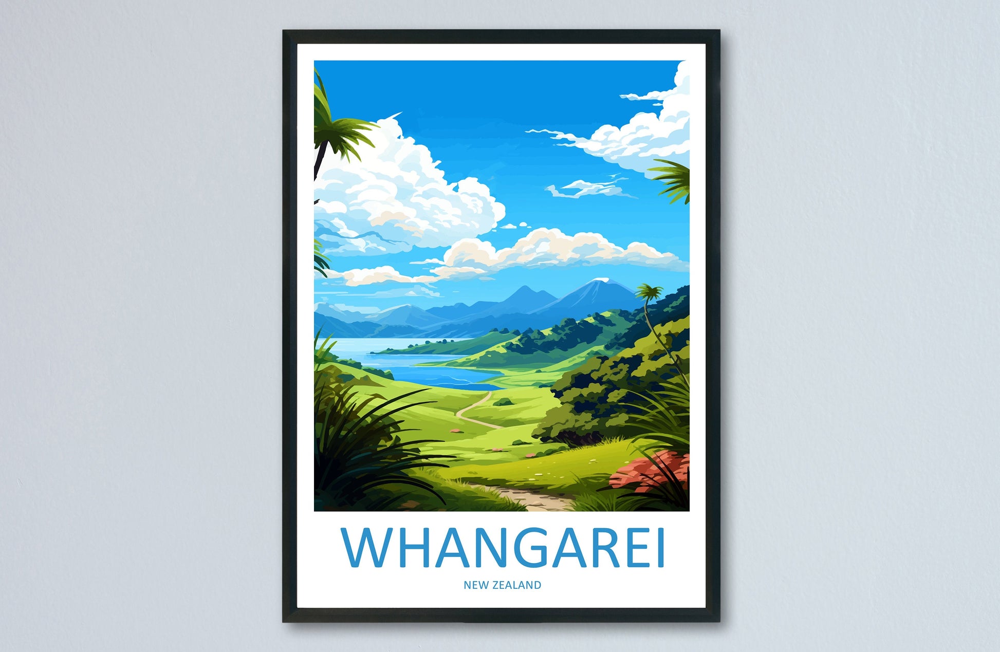 Whangarei Travel Print Wall Art Whangarei Wall Hanging Home Décor Whangarei Gift Art Lovers New Zealand Art Lover Gift Print Whangarei