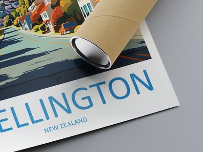Wellington Travel Print Wall Art Wellington Wall Hanging Home Décor Wellington Gift Art Lovers New Zealand Art Lover Gift Print Wellington