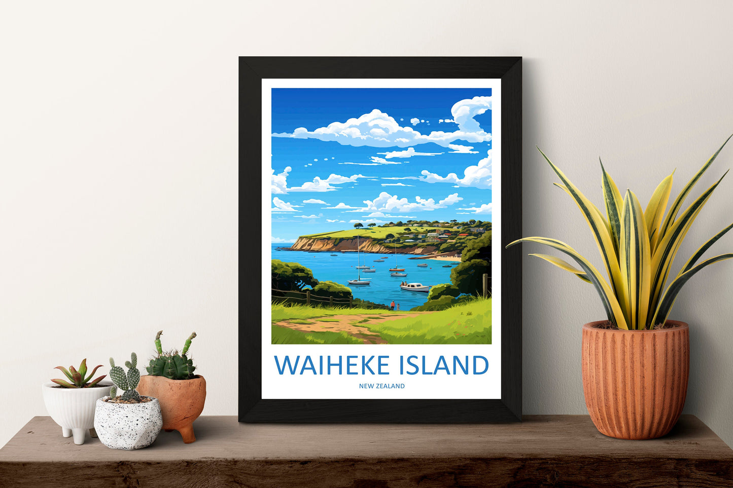 Waiheke Island Travel Print Wall Art Waiheke Island Wall Hanging Home Décor Waiheke Island Gift Art Lovers New Zealand Art Lover Gift Print