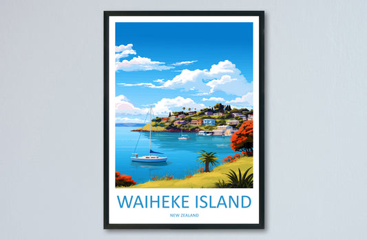 Waiheke Island Travel Print Wall Art Waiheke Island Wall Hanging Home Décor Waiheke Island Gift Art Lovers New Zealand Art Lover Gift Print