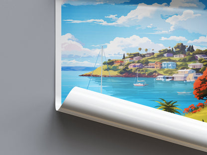 Waiheke Island Travel Print Wall Art Waiheke Island Wall Hanging Home Décor Waiheke Island Gift Art Lovers New Zealand Art Lover Gift Print