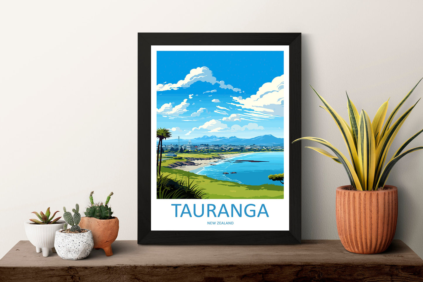 Tauranga Travel Print Wall Art Tauranga Wall Hanging Home Décor Tauranga Gift Art Lovers New Zealand Art Lover Gift Print New Zealand Art
