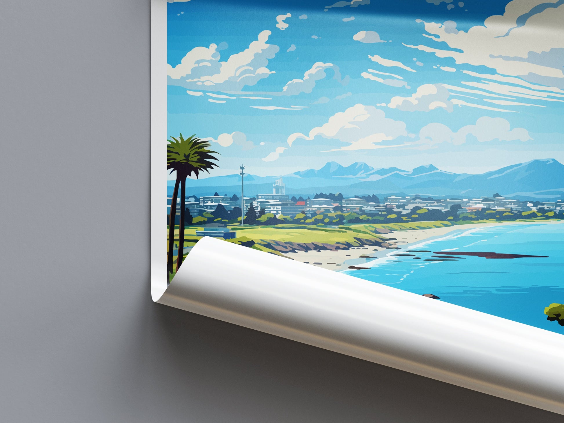 Tauranga Travel Print Wall Art Tauranga Wall Hanging Home Décor Tauranga Gift Art Lovers New Zealand Art Lover Gift Print New Zealand Art