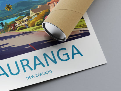 Tauranga Travel Print Wall Art Tauranga Wall Hanging Home Décor Tauranga Gift Art Lovers New Zealand Art Lover Gift Print New Zealand Art