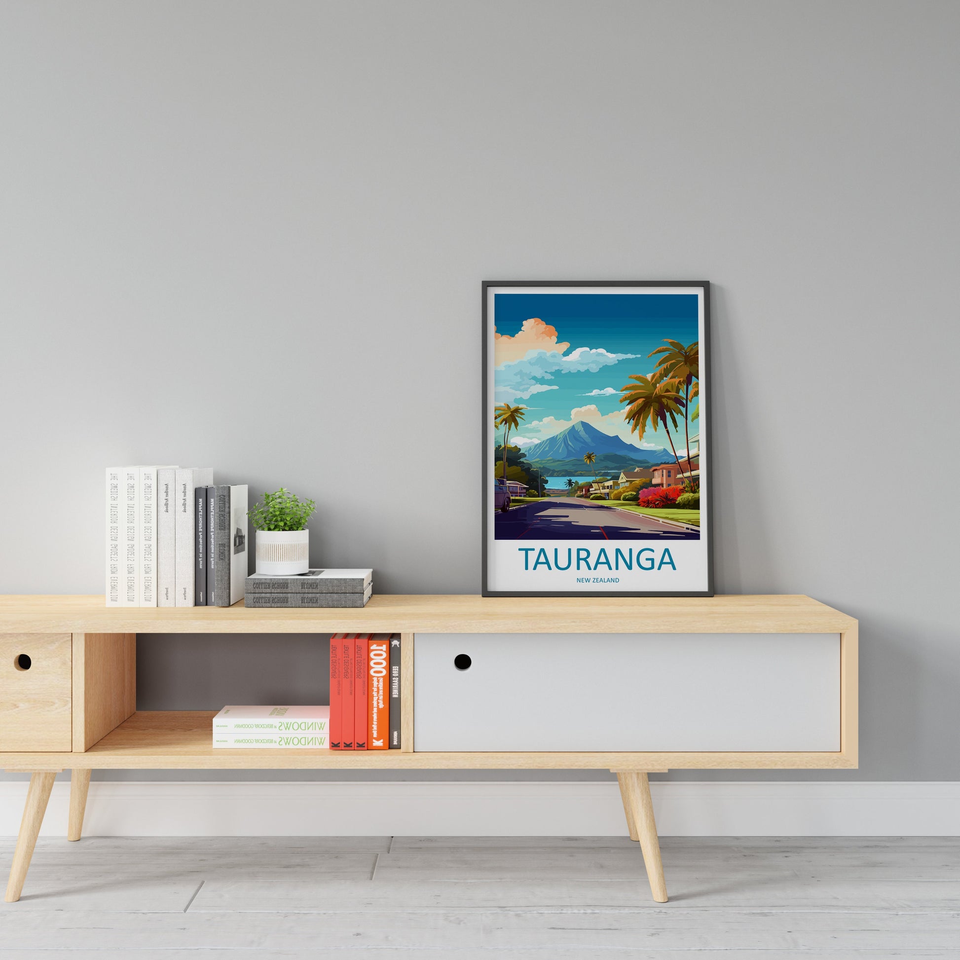 Tauranga Travel Print Wall Art Tauranga Wall Hanging Home Décor Tauranga Gift Art Lovers New Zealand Art Lover Gift Print New Zealand Art
