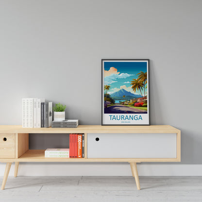 Tauranga Travel Print Wall Art Tauranga Wall Hanging Home Décor Tauranga Gift Art Lovers New Zealand Art Lover Gift Print New Zealand Art