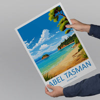 Abel Tasman National Park Travel Print Wall Art Abel Tasman Wall Hanging Home Décor Abel Tasman Gift Art Lovers New Zealand Art Lover Gift