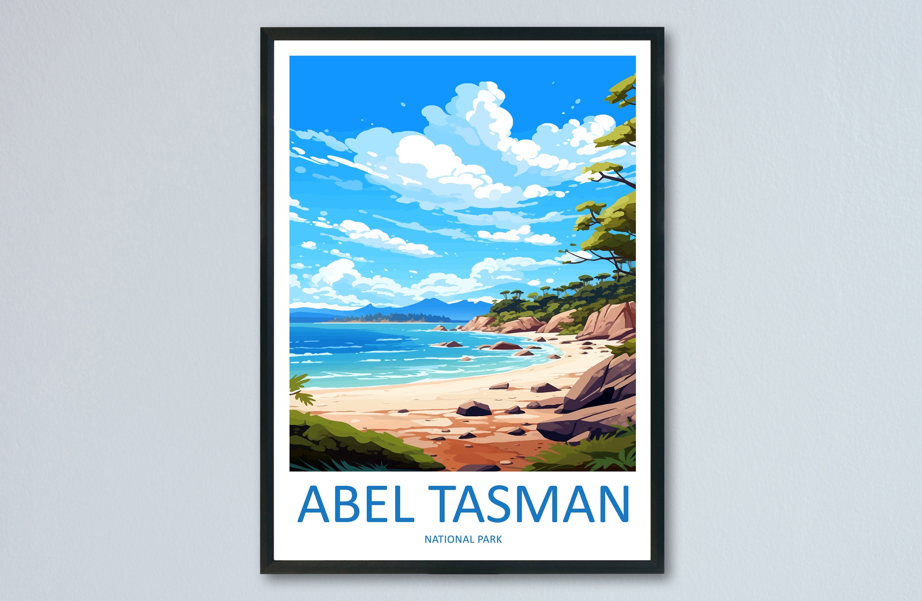 Abel Tasman National Park Travel Print Wall Art Abel Tasman Wall Hanging Home Décor Abel Tasman Gift Art Lovers New Zealand Art Lover Gift