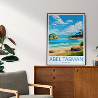 Abel Tasman National Park Travel Print Wall Art Abel Tasman Wall Hanging Home Décor Abel Tasman Gift Art Lovers New Zealand Art Lover Gift