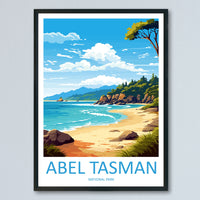 Abel Tasman National Park Travel Print Wall Art Abel Tasman Wall Hanging Home Décor Abel Tasman Gift Art Lovers New Zealand Art Lover Gift