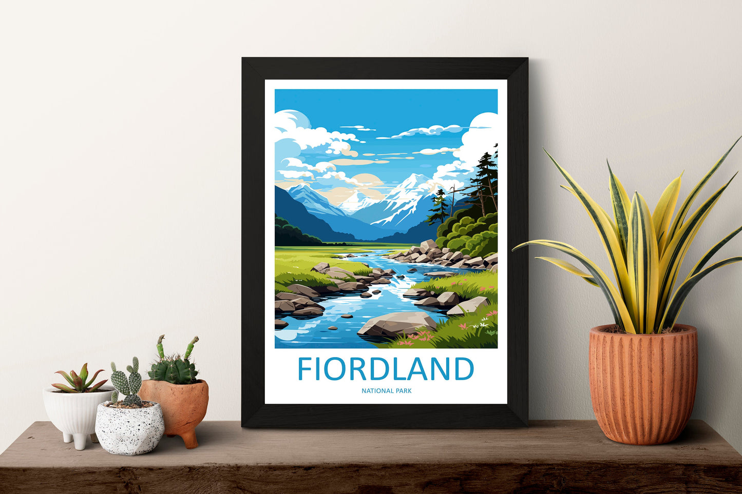 Fiordland National Park Travel Print Wall Art Fiordland Wall Hanging Home Décor Fiordland Gift Art Lovers New Zealand Art Lover Gift
