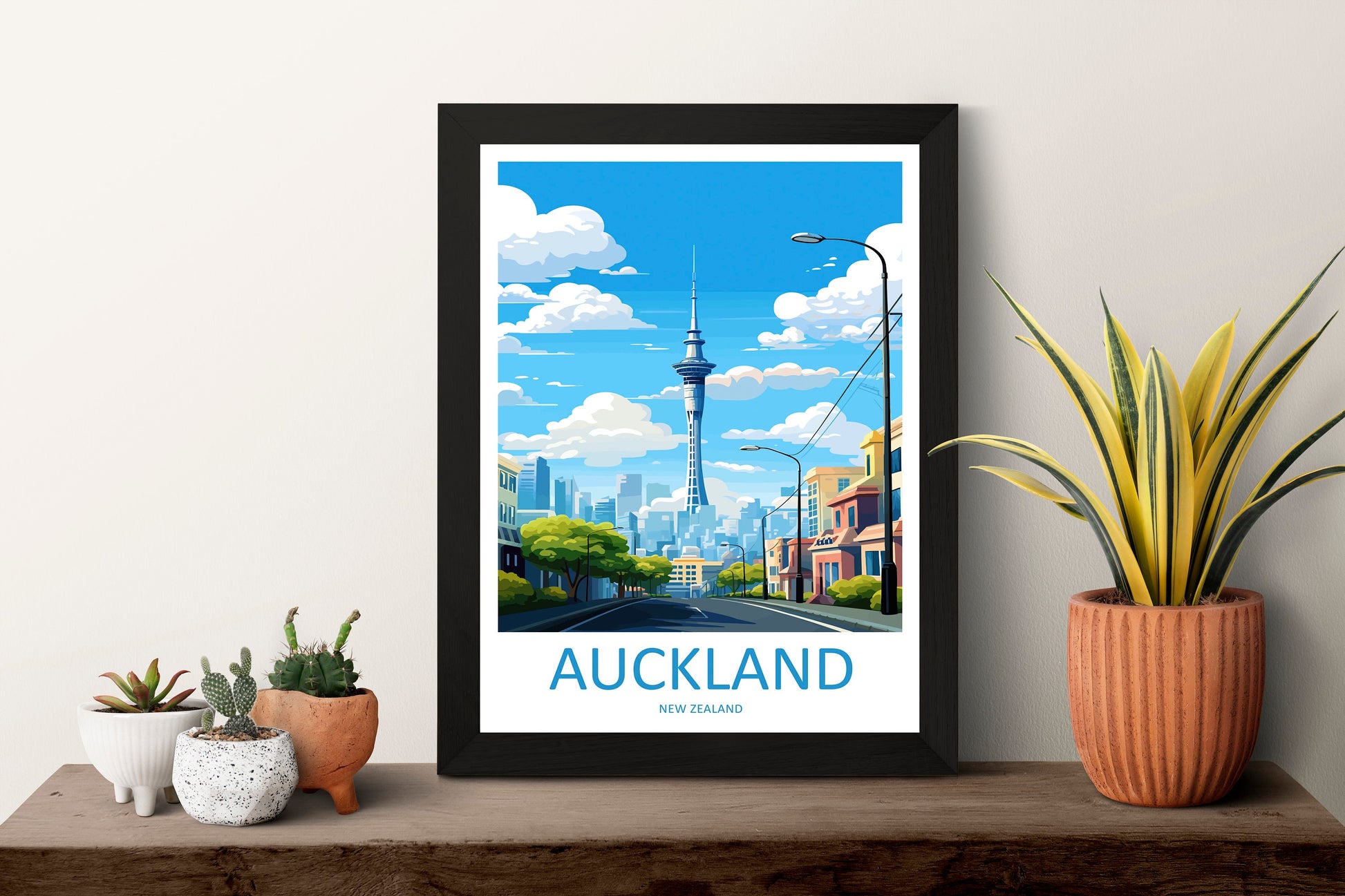 Auckland Travel Print Wall Art Auckland Wall Hanging Home Décor Auckland Gift Art Lovers New Zealand Art Lover Gift Auckland NZ Wall Art