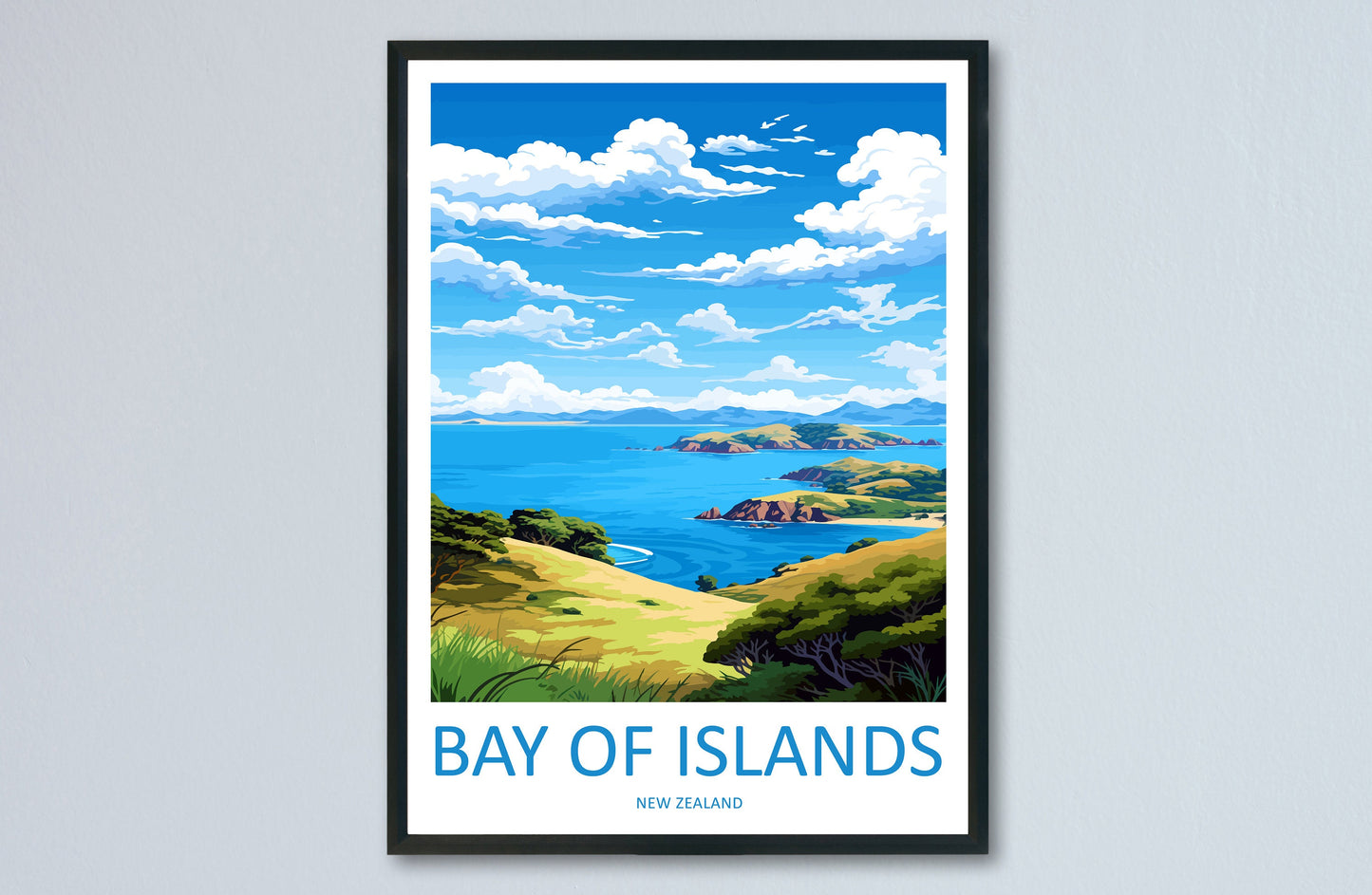 Bay Of Islands Travel Print Wall Art Bay Of Islands Wall Hanging Home Décor Bay Of Islands Gift Art Lovers New Zealand Art Lover Gift