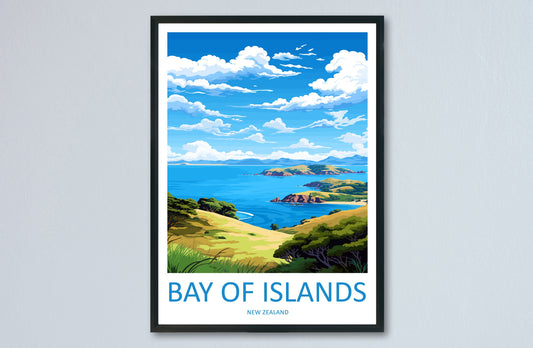 Bay Of Islands Travel Print Wall Art Bay Of Islands Wall Hanging Home Décor Bay Of Islands Gift Art Lovers New Zealand Art Lover Gift