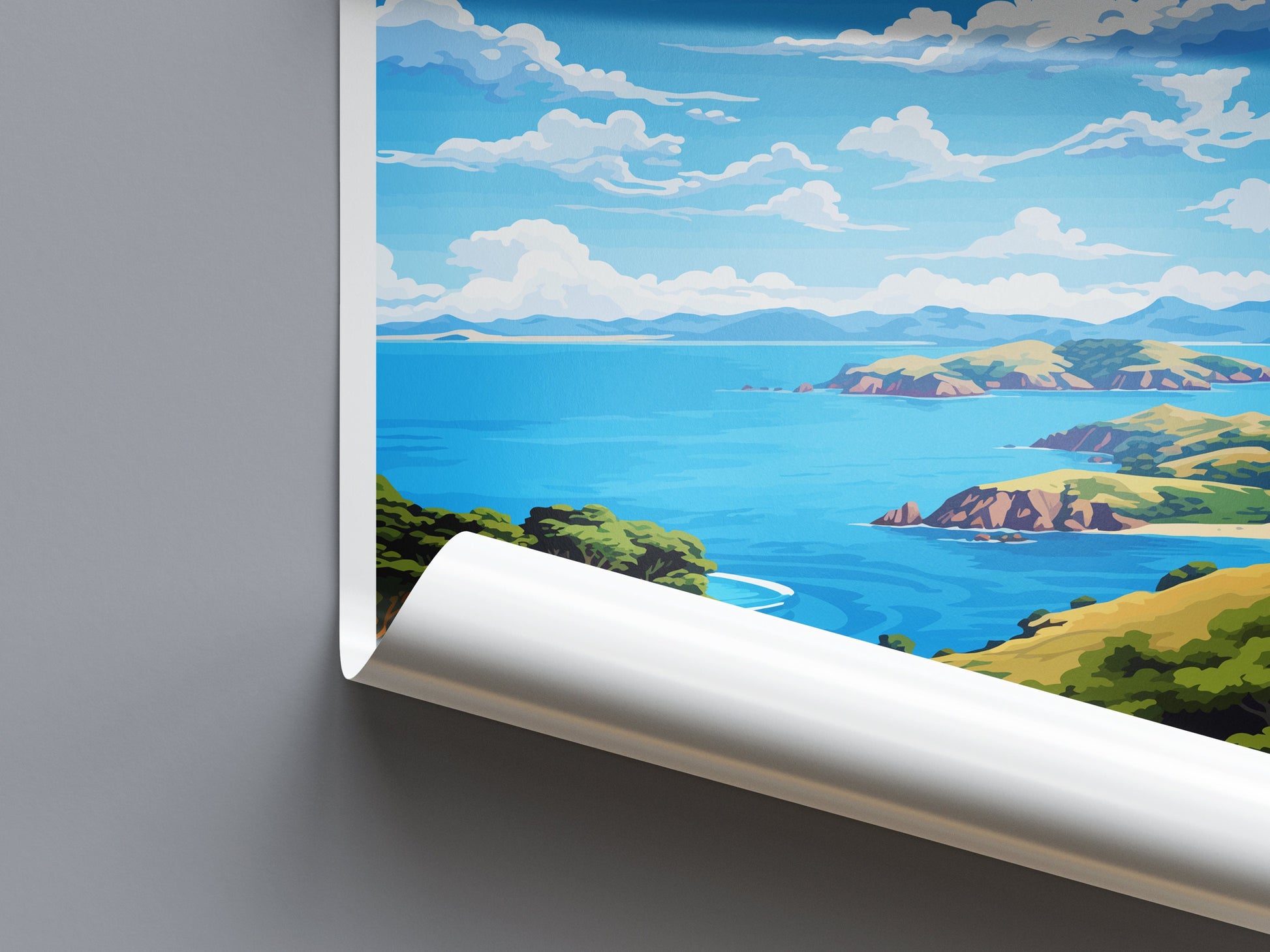 Bay Of Islands Travel Print Wall Art Bay Of Islands Wall Hanging Home Décor Bay Of Islands Gift Art Lovers New Zealand Art Lover Gift