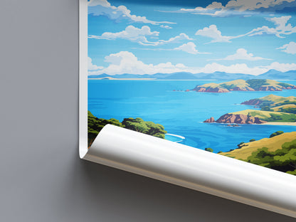 Bay Of Islands Travel Print Wall Art Bay Of Islands Wall Hanging Home Décor Bay Of Islands Gift Art Lovers New Zealand Art Lover Gift