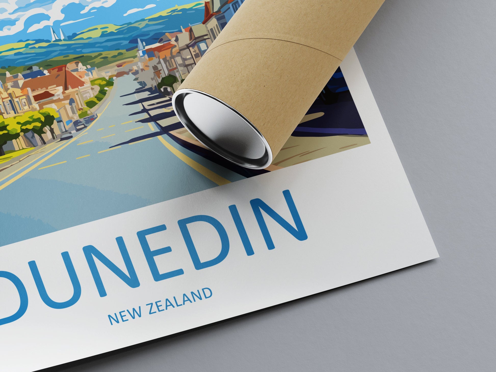 Dunedin Travel Print Wall Art Dunedin Wall Hanging Home Décor Dunedin Gift Art Lovers New Zealand Art Lover Gift Dunedin NZ Wall Art