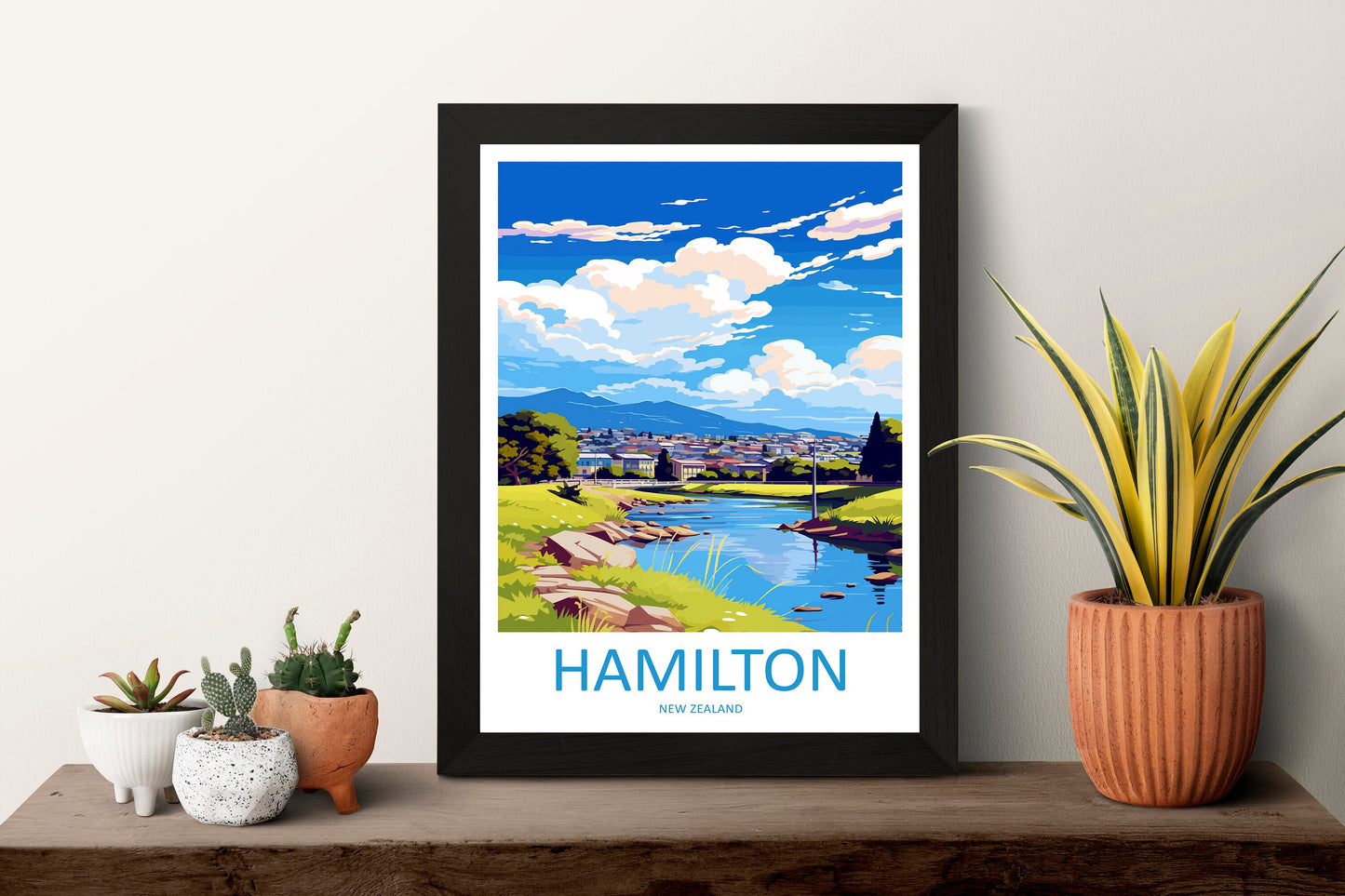 Hamilton Travel Print Wall Art Hamilton Wall Hanging Home Décor Hamilton Gift Art Lovers New Zealand Art Lover Gift Hamilton NZ Art