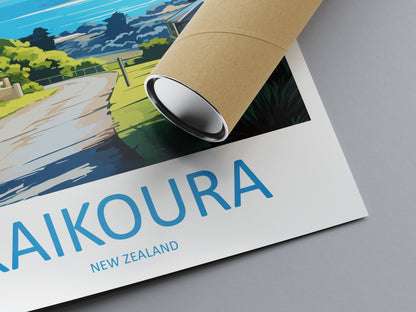 Kaikoura Travel Print Wall Art Kaikoura Wall Hanging Home Décor Kaikoura Gift Art Lovers New Zealand Art Lover Gift Kaikoura NZ Art