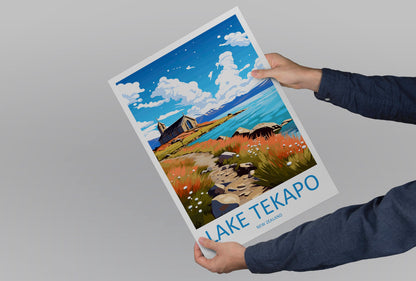 Lake Tekapo Travel Print Wall Art Lake Tekapo Wall Hanging Home Décor Lake Tekapo Gift Art Lovers New Zealand Art Lover Gift Lake Tekapo NZ