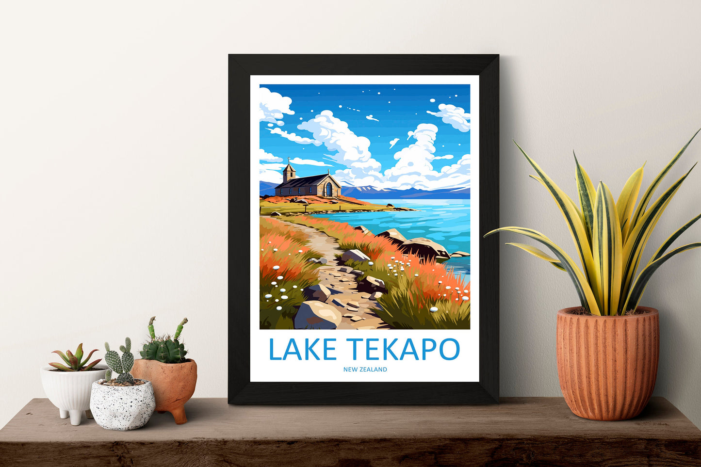 Lake Tekapo Travel Print Wall Art Lake Tekapo Wall Hanging Home Décor Lake Tekapo Gift Art Lovers New Zealand Art Lover Gift Lake Tekapo NZ