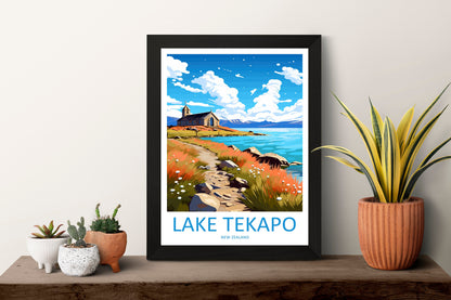 Lake Tekapo Travel Print Wall Art Lake Tekapo Wall Hanging Home Décor Lake Tekapo Gift Art Lovers New Zealand Art Lover Gift Lake Tekapo NZ