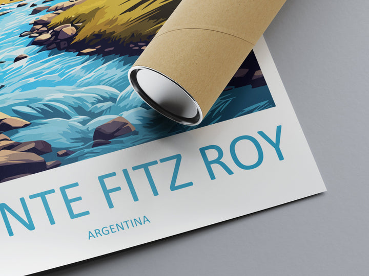 Monte Fitz Roy Travel Print Wall Art Monte Fitz Roy Wall Hanging Home Decor Monte Fitz Roy Gift Art Lovers Wall Art Print Art Monte Fitz Roy