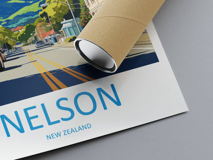 Nelson Travel Print Wall Art Nelson Wall Hanging Home Décor Nelson Gift Art Lovers New Zealand Art Lover Gift Nelson New Zealand Poster