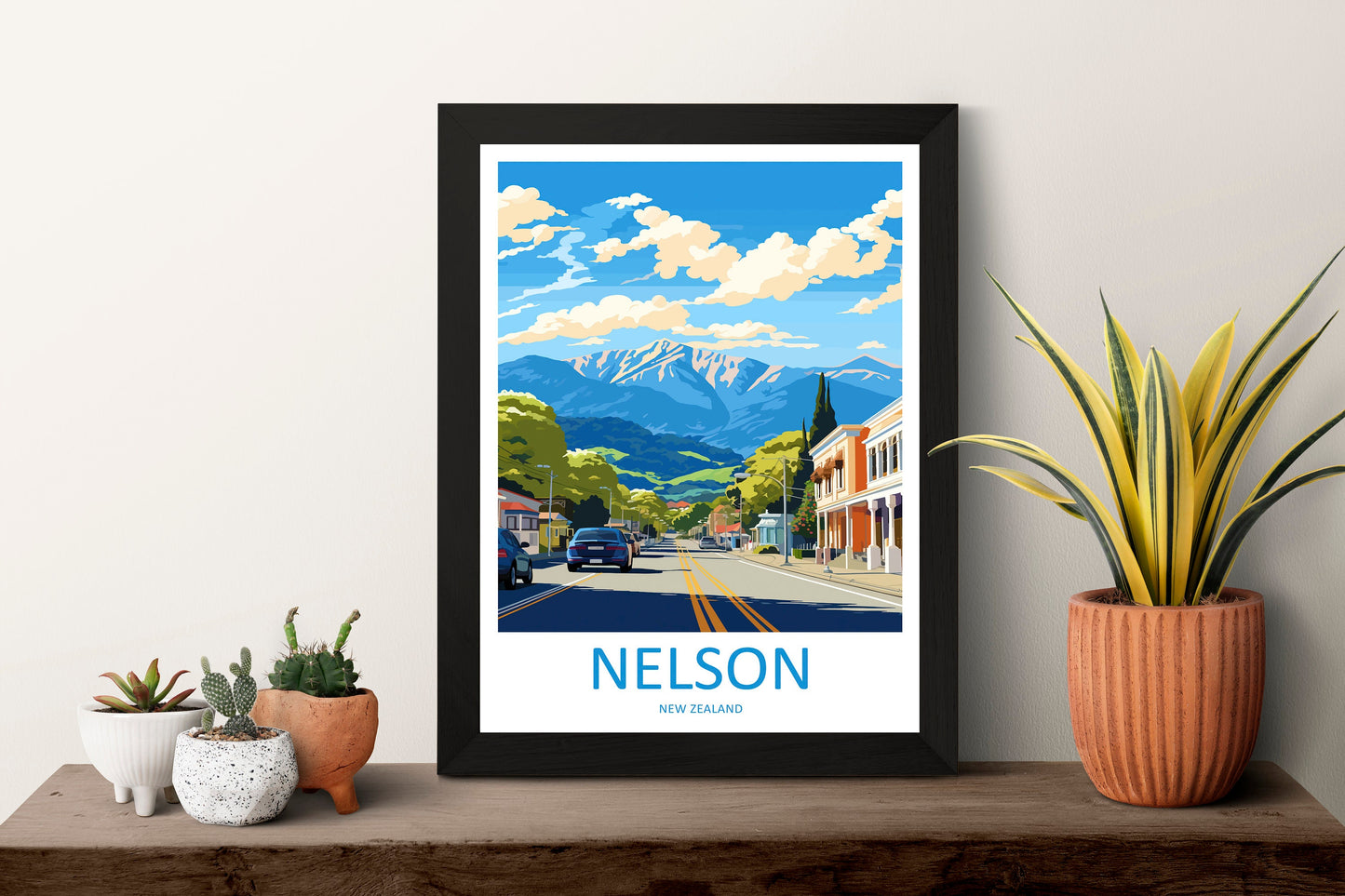 Nelson Travel Print Wall Art Nelson Wall Hanging Home Décor Nelson Gift Art Lovers New Zealand Art Lover Gift Nelson New Zealand Poster