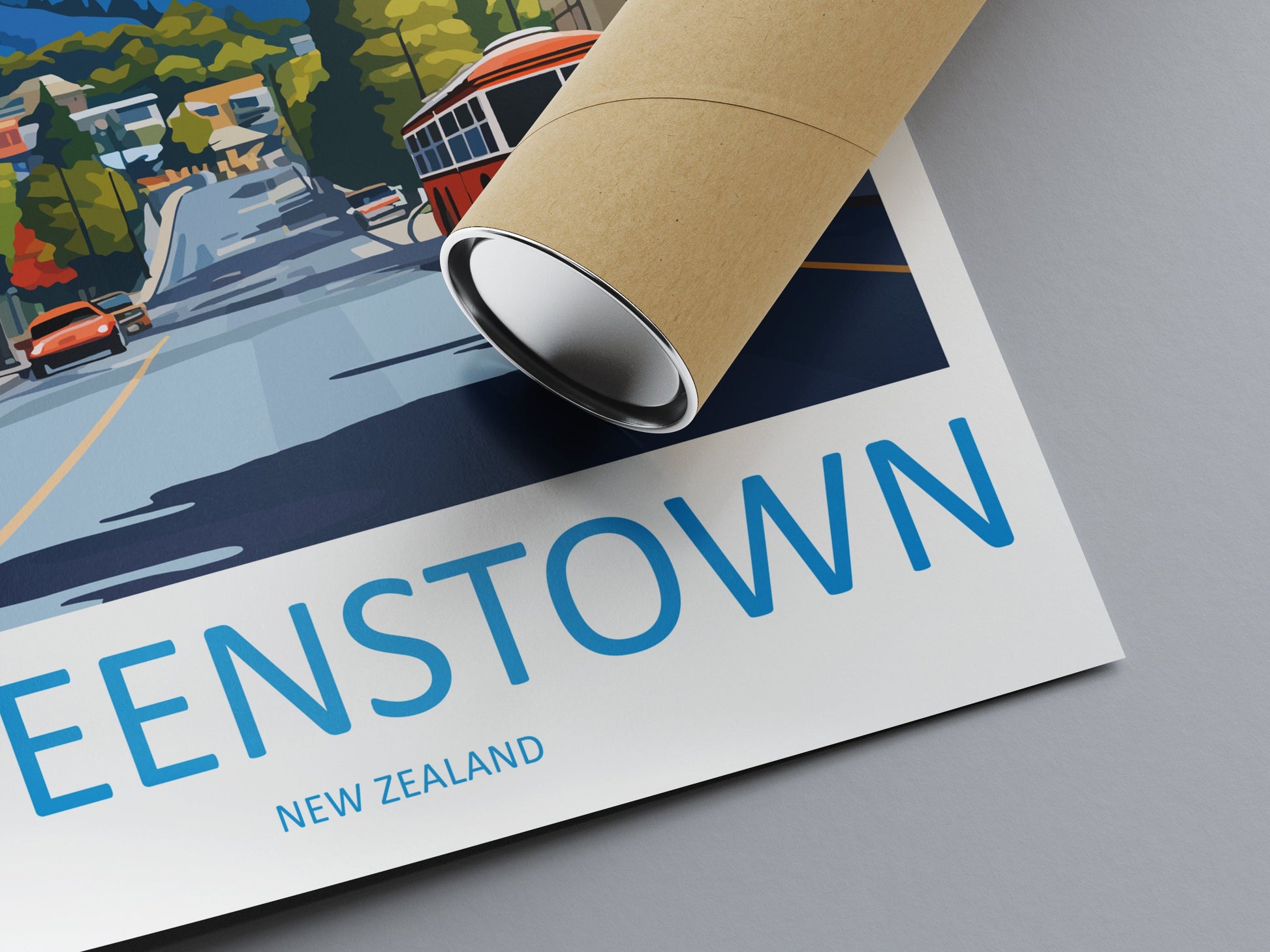 Queenstown Travel Print Wall Art Queenstown Wall Hanging Home Décor Queenstown Gift Art Lovers New Zealand Art Lover Gift Queenstown Art
