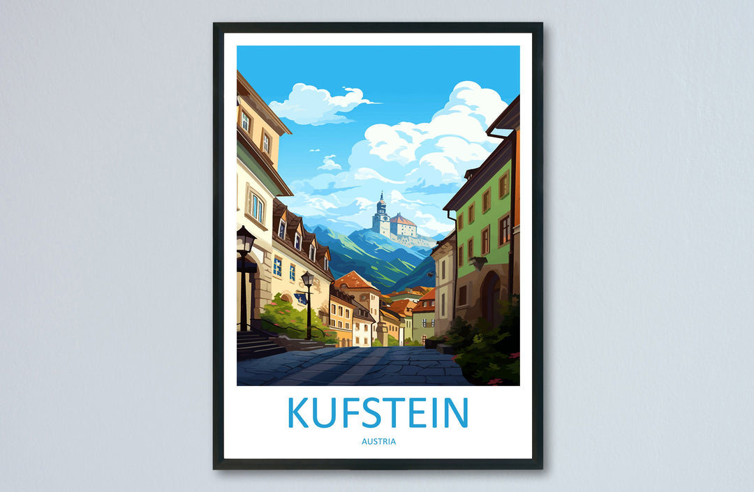 Kufstein Travel Print Wall Art Kufstein Wall Hanging Home Décor Kufstein Gift Art Lovers Art Lover Gift Kufstein Print Austria
