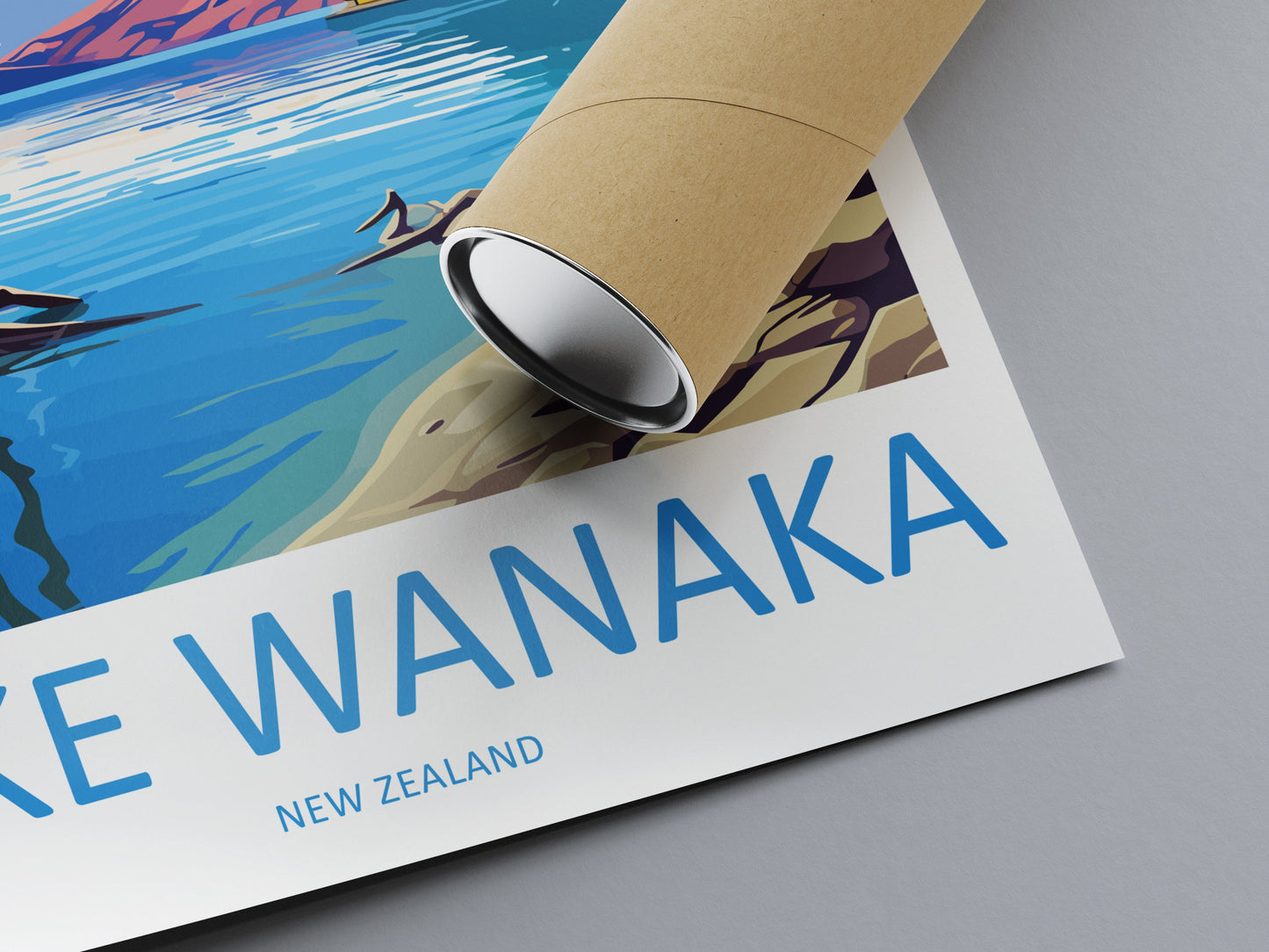 Lake Wanaka Travel Print Wall Art Lake Wanaka Wall Hanging Home Décor Lake Wanaka Gift Art Lovers New Zealand Art Lover Gift Lake Wanaka Art
