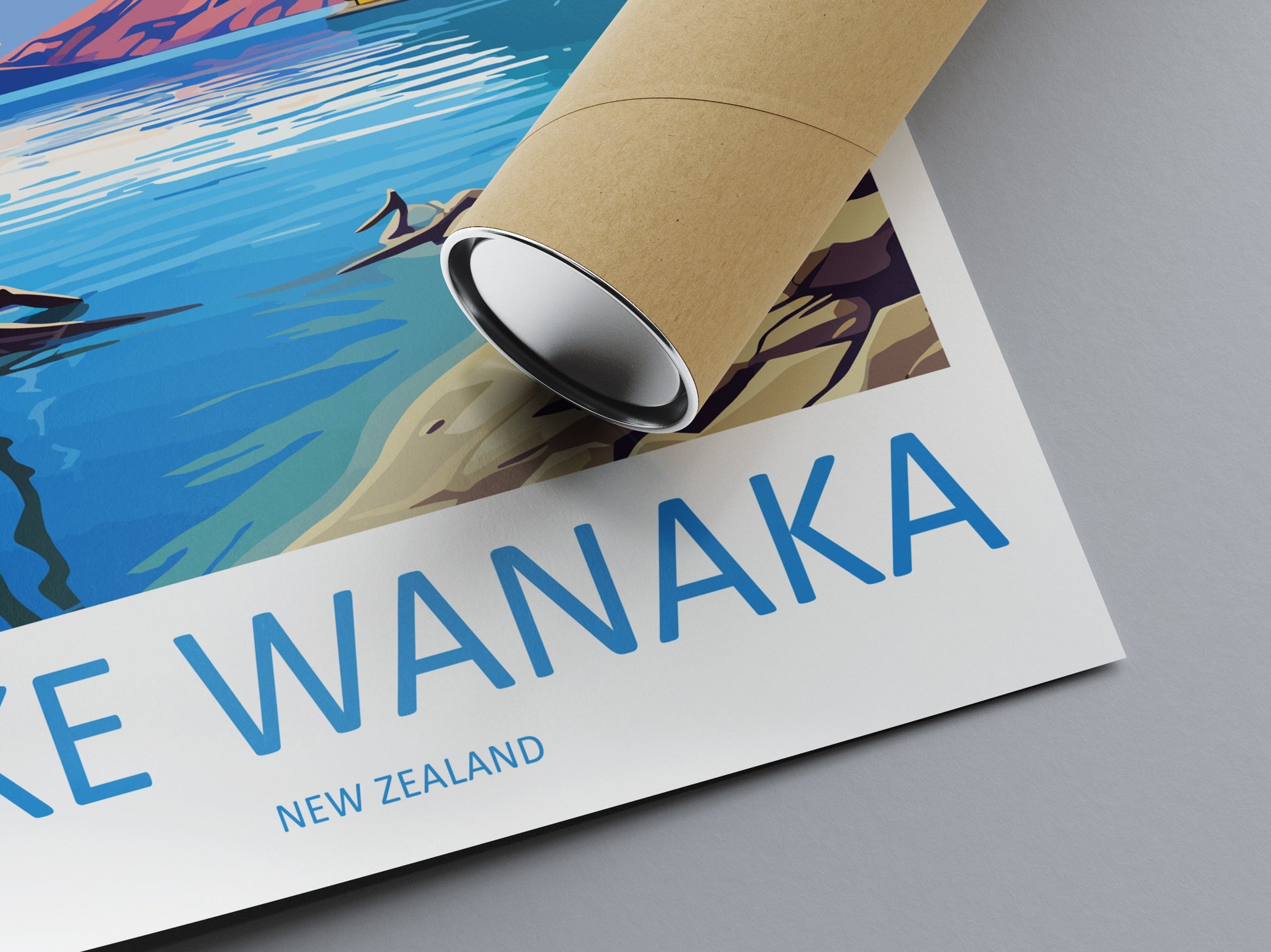Lake Wanaka Travel Print Wall Art Lake Wanaka Wall Hanging Home Décor Lake Wanaka Gift Art Lovers New Zealand Art Lover Gift Lake Wanaka Art