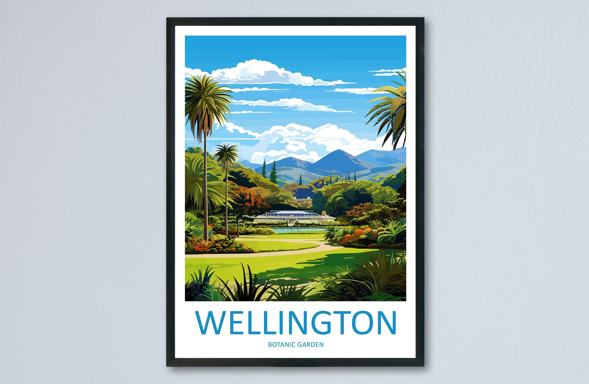 Wellington Botanical Garden Travel Print Wall Art Wellington Garden Wall Hanging Home Décor Wellington Garden Gift Art Lovers New Zealand