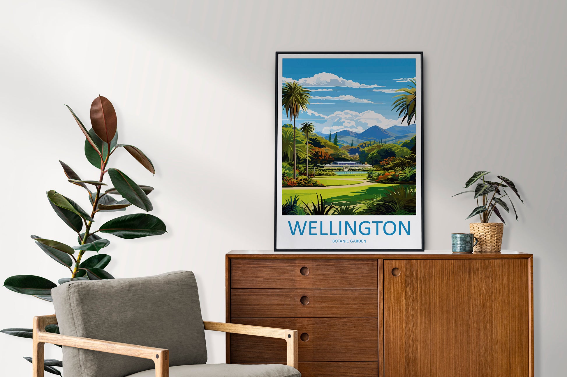 Wellington Botanical Garden Travel Print Wall Art Wellington Garden Wall Hanging Home Décor Wellington Garden Gift Art Lovers New Zealand