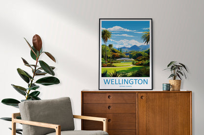 Wellington Botanical Garden Travel Print Wall Art Wellington Garden Wall Hanging Home Décor Wellington Garden Gift Art Lovers New Zealand