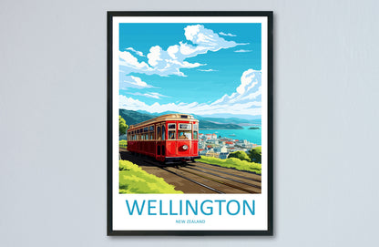 Wellington Travel Print Wall Art Wellington Wall Hanging Home Décor Wellington Gift Art Lovers New Zealand Art Lover Gift Wellington Tram