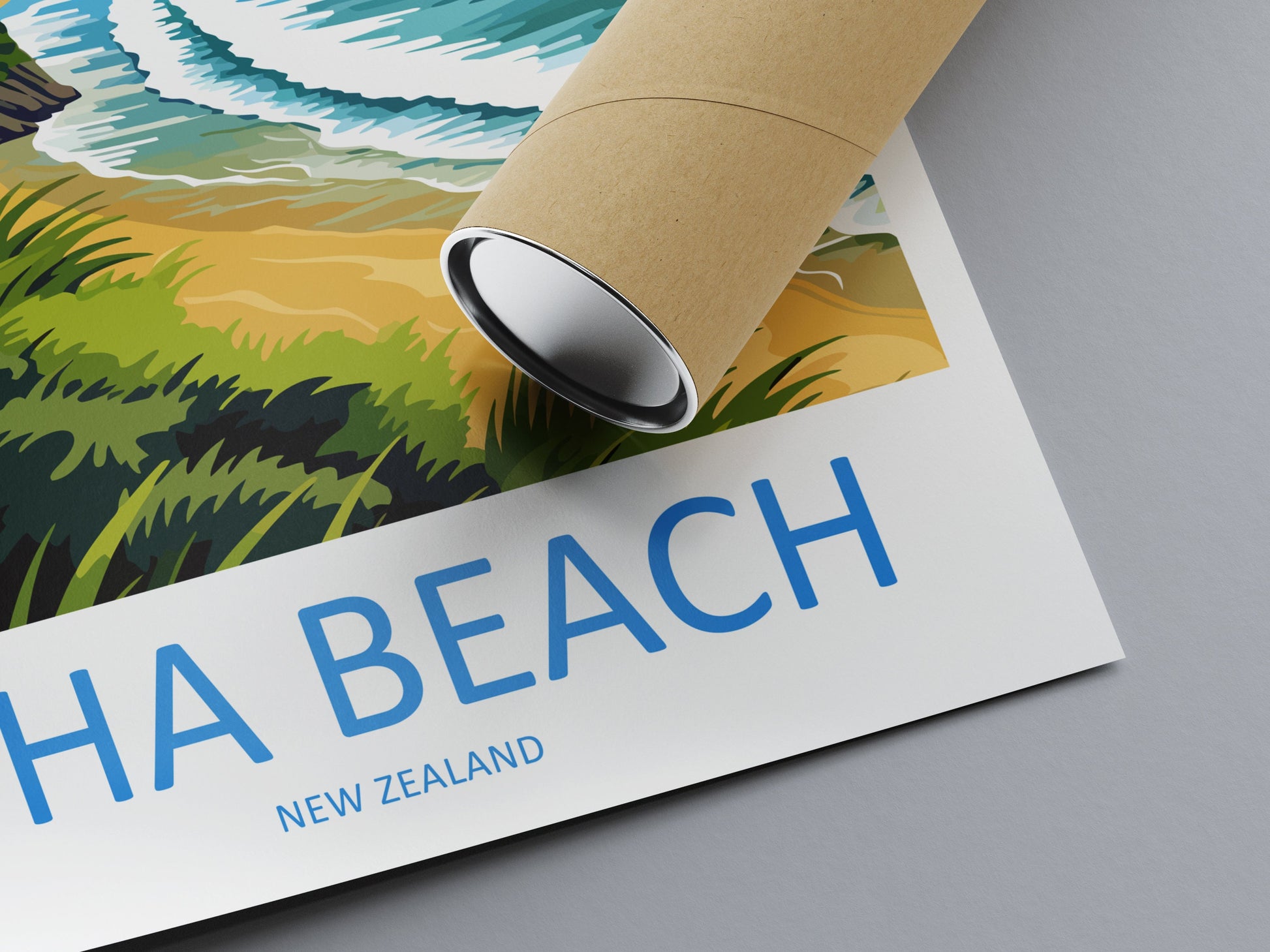 Piha Beach Travel Print Wall Art Piha Beach Wall Hanging Home Décor Piha Beach Gift Art Lovers New Zealand Art Lover Gift Piha Beach Gift